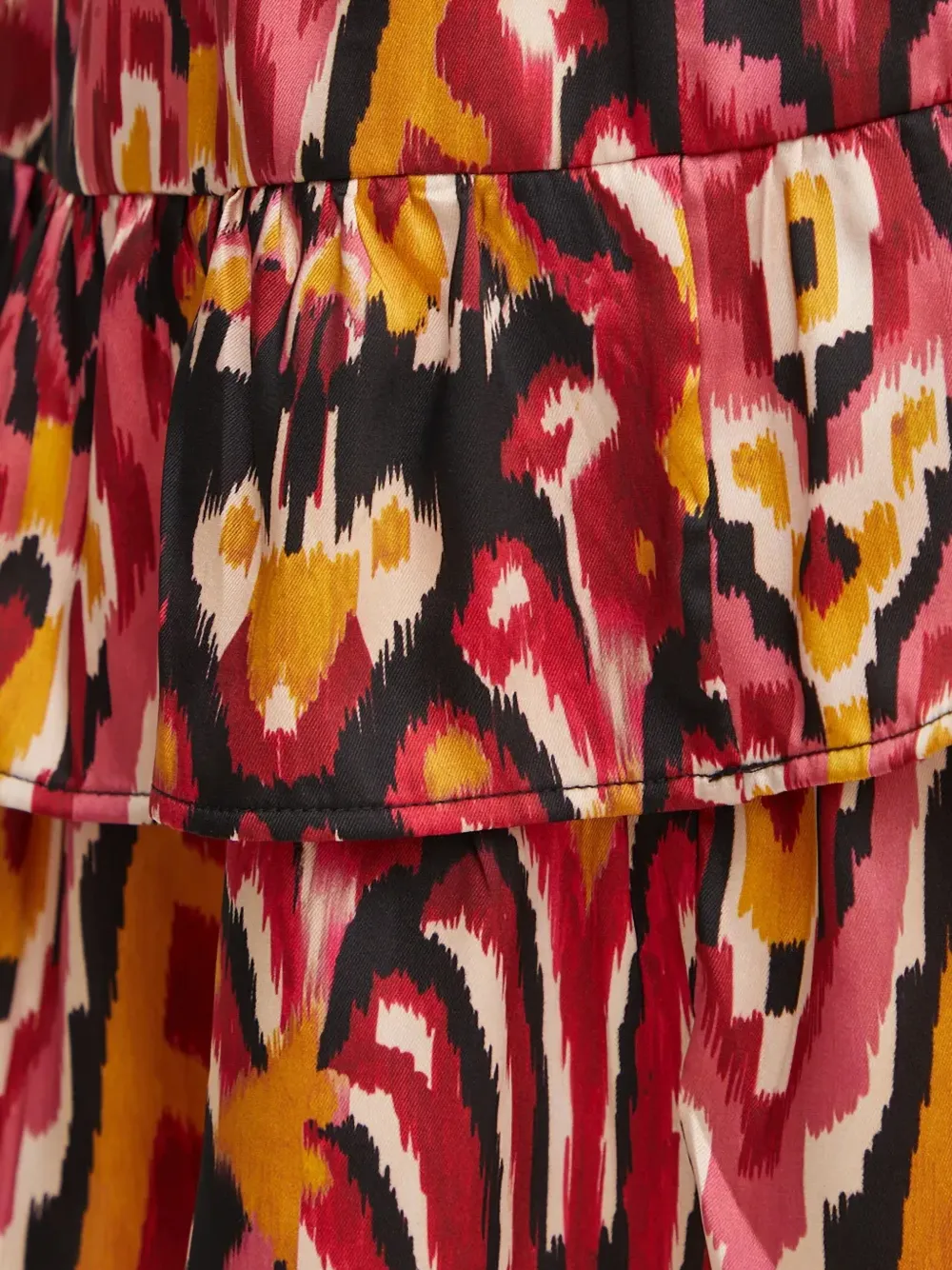 Morgan ruffled mini dress Zwart
