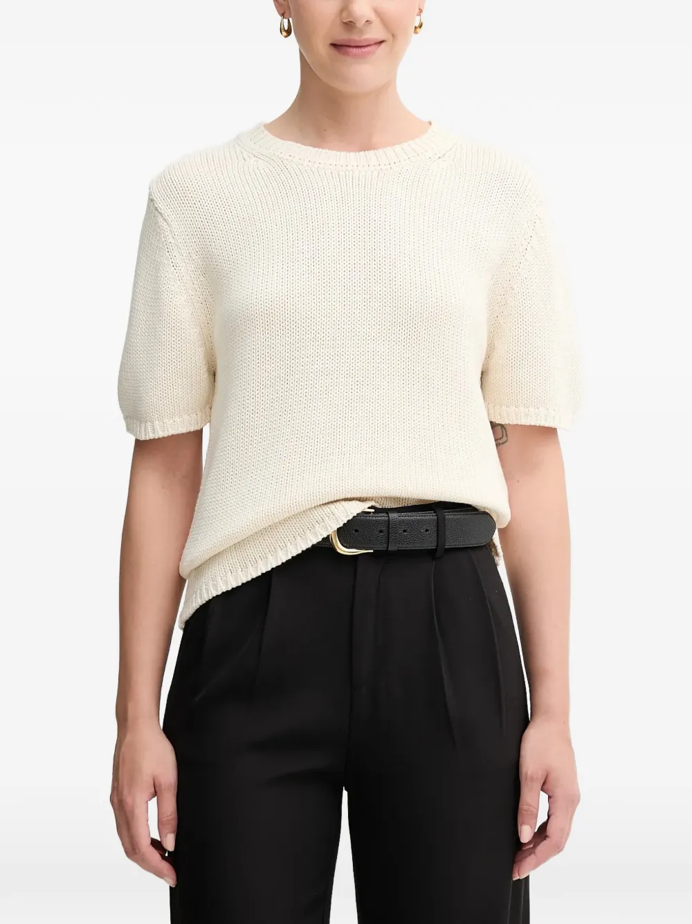 Mos Mosh MMArin short-sleeve knitted sweater