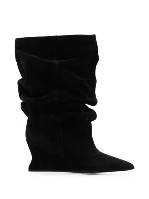 Balmain slouchy wedge boots