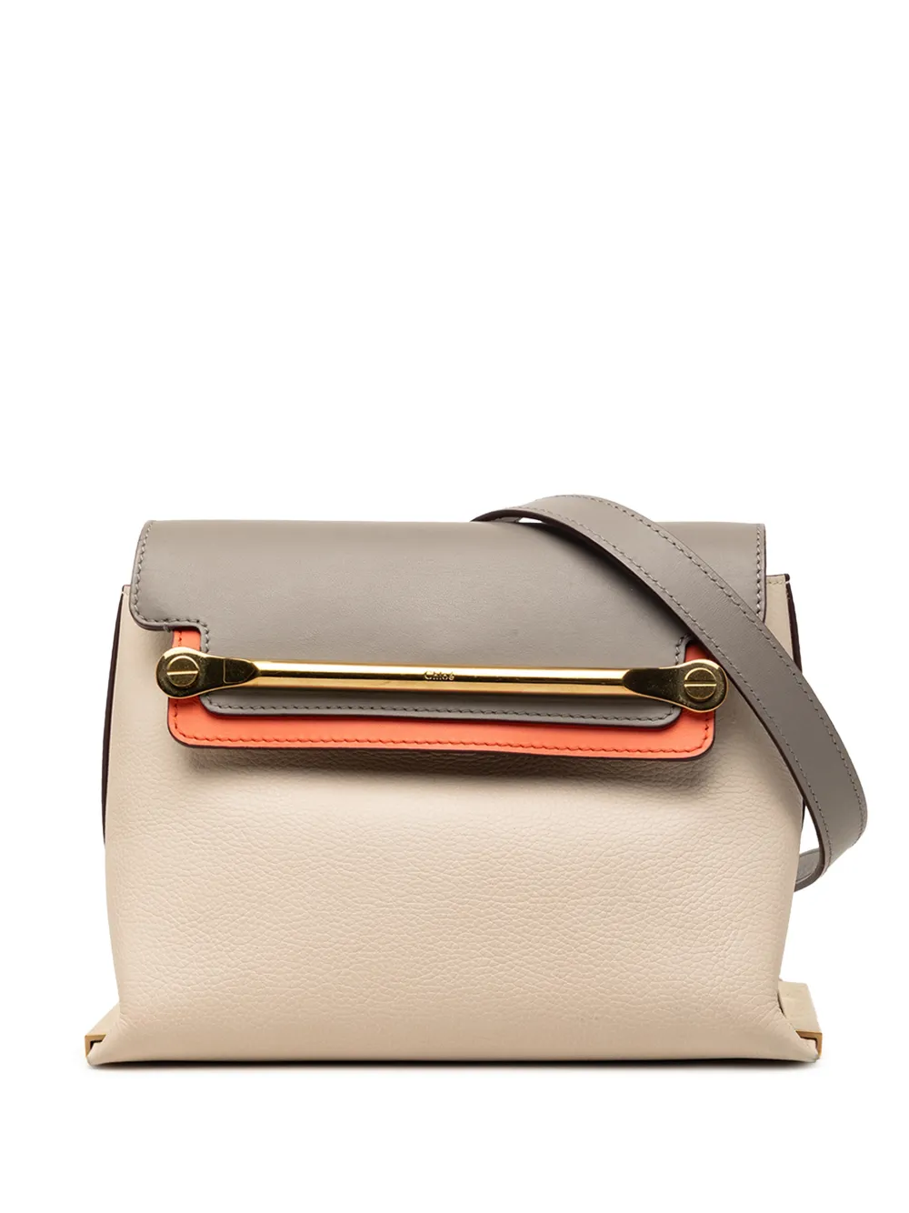 Chloé Pre-Owned 2000-2026 Small Tricolor Leather Clare crossbody bag - Toni neutri