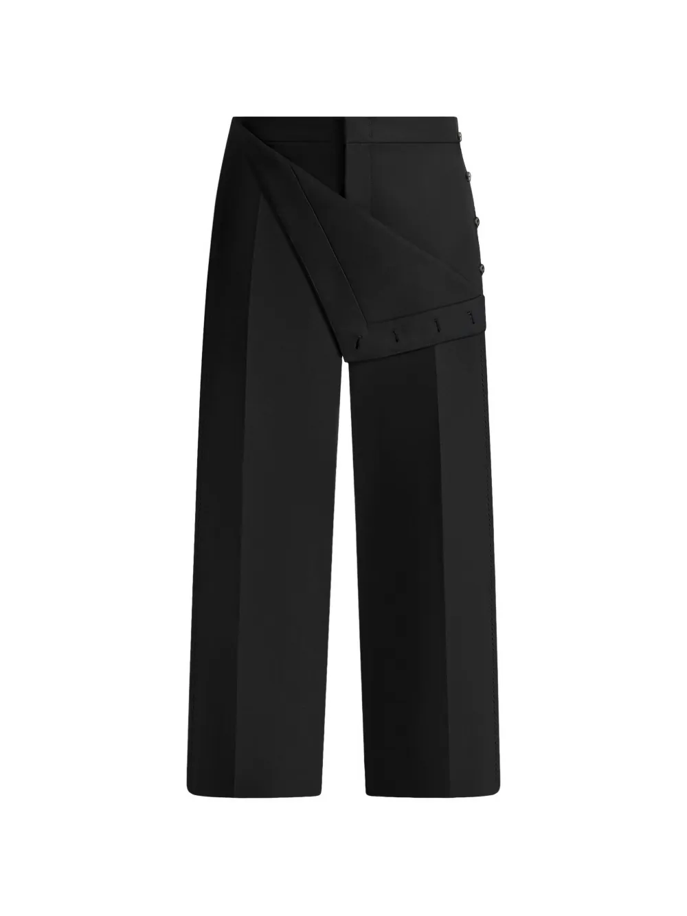 Manière De Voir Henri foldover trousers black - Nero