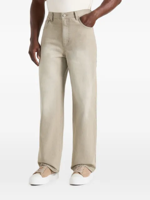 Manière De Voir DN002 relaxed-fit denim jeans beige