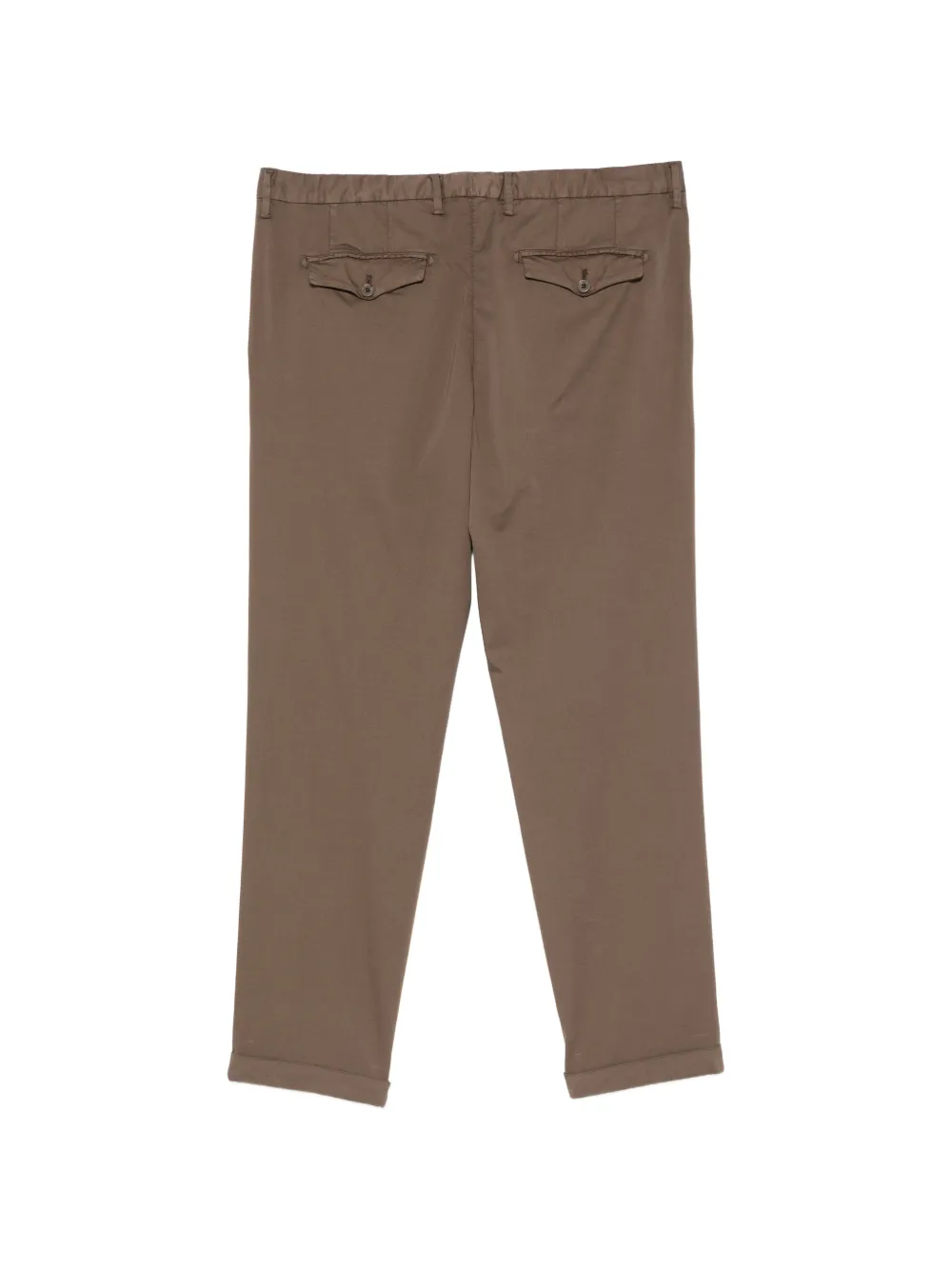 Myths Geplooide broek met omgeslagen pijpen Bruin