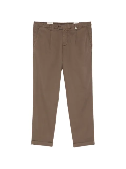 Myths pleated turn-up trousers