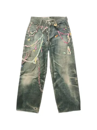 Acne Studios 1981 ルーズフィットジーンズ | ブルー | FARFETCH JP