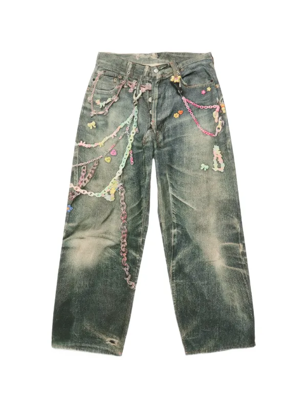 Acne Studios 1981 ルーズフィットジーンズ | ブルー | FARFETCH JP