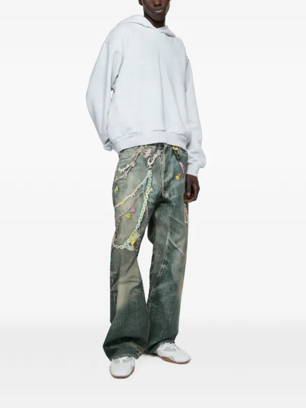 Acne Studios 1981 ルーズフィットジーンズ | ブルー | FARFETCH JP