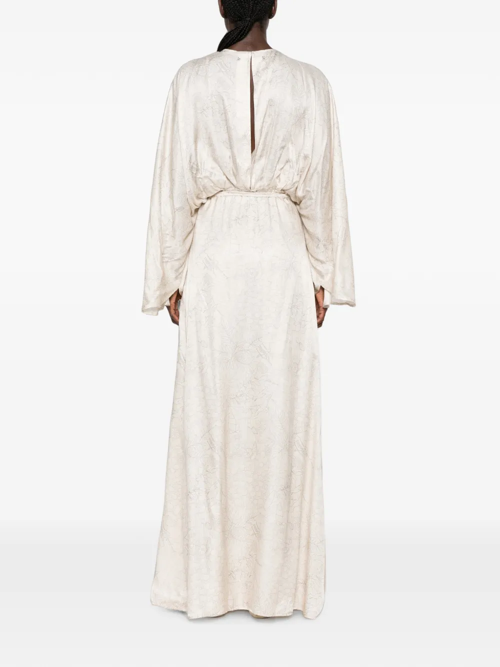 Golden Goose Wikkeljurk met jacquard Beige