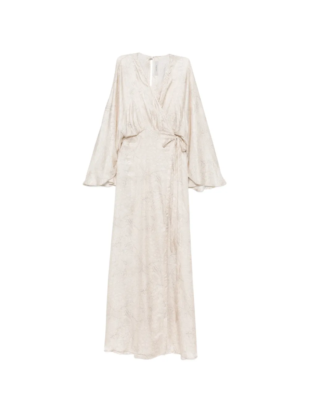 Golden Goose jacquard wrap maxi dress - Nude