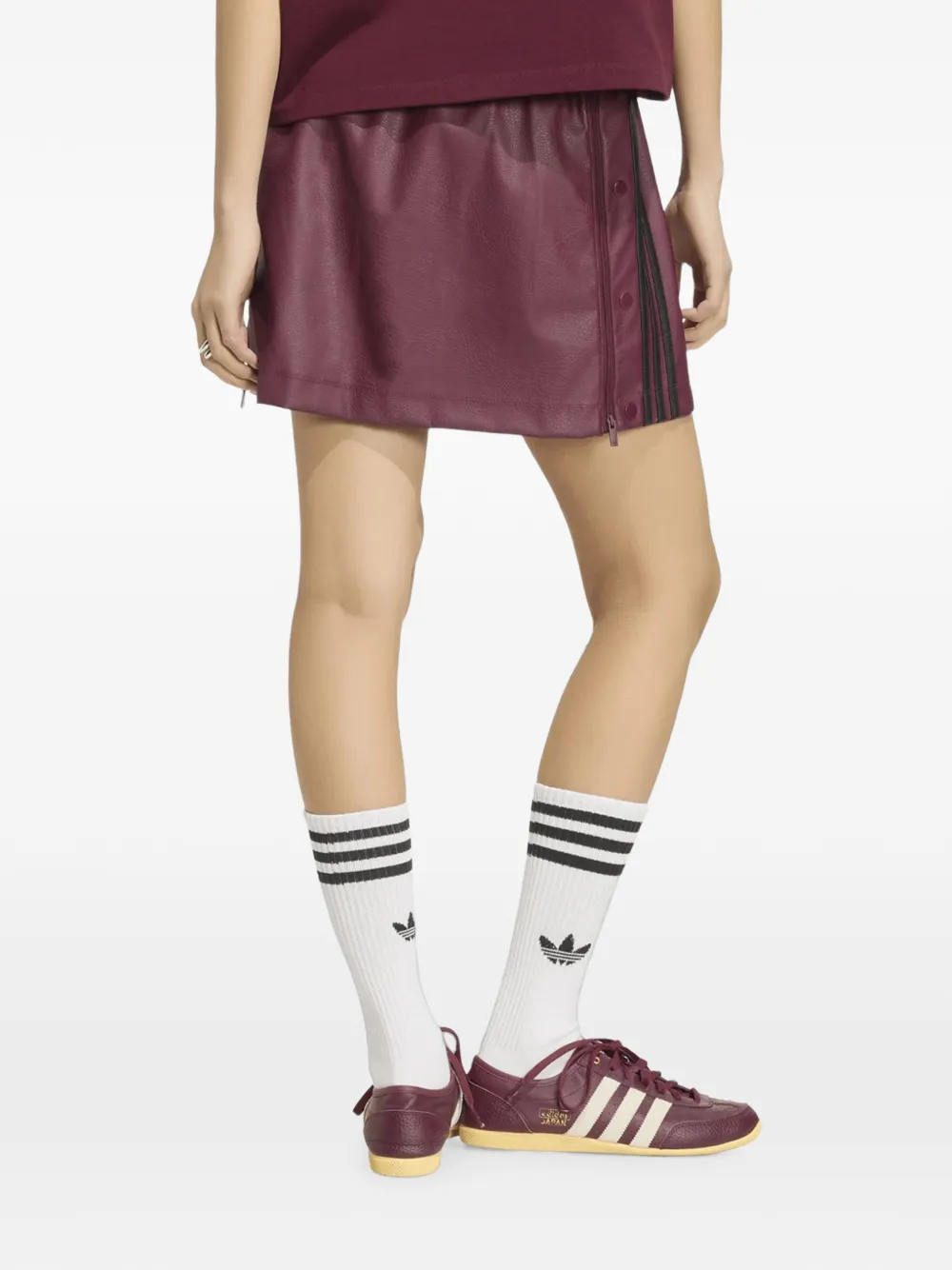adidas Adibreak mini-rok met zijstreep en logopatch Paars