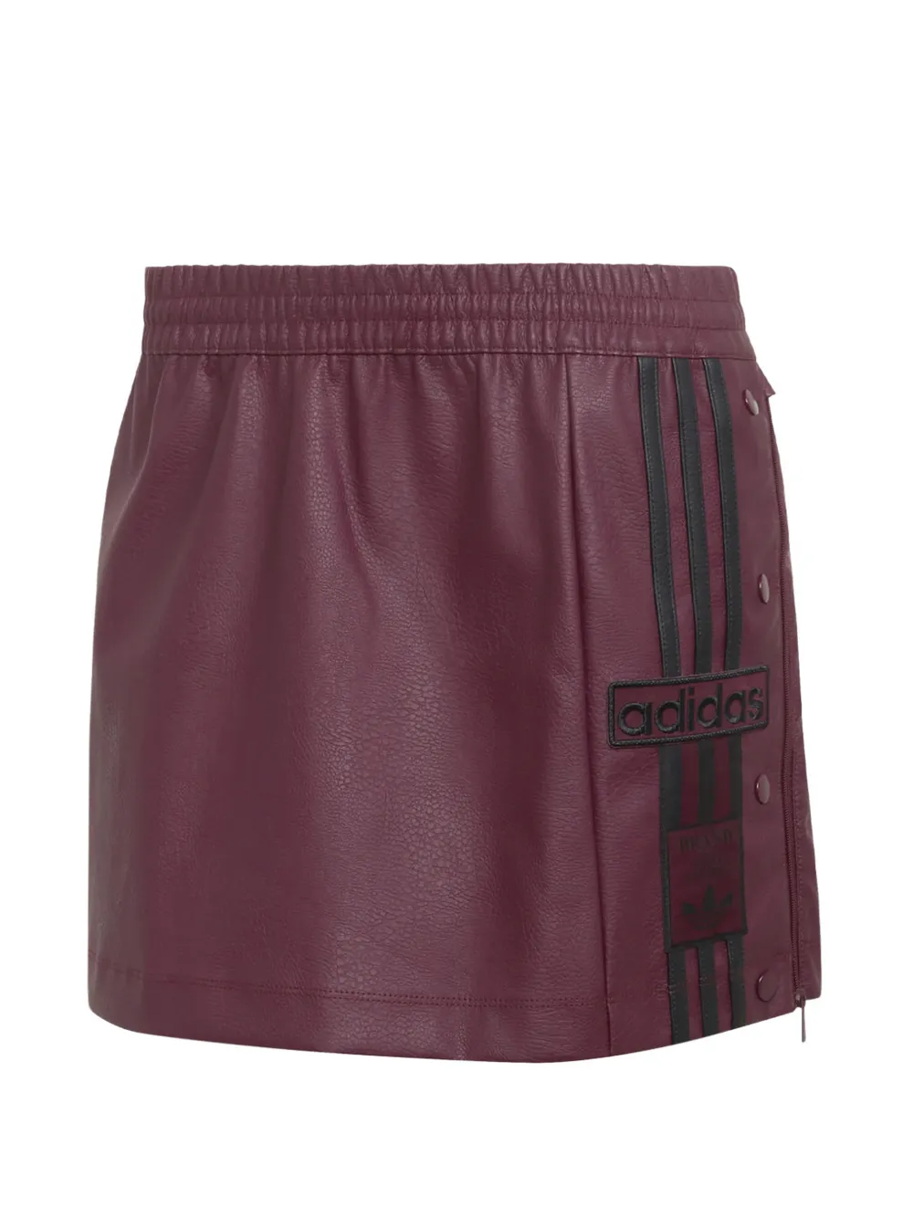 Adidas Originals Adibreak Logo-patch Side-stripe Mini Skirt In Purple
