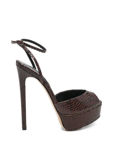 Casadei Flora snakeskin-effect platform sandals