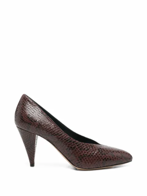 Casadei zapatillas con efecto de piel de serpiente