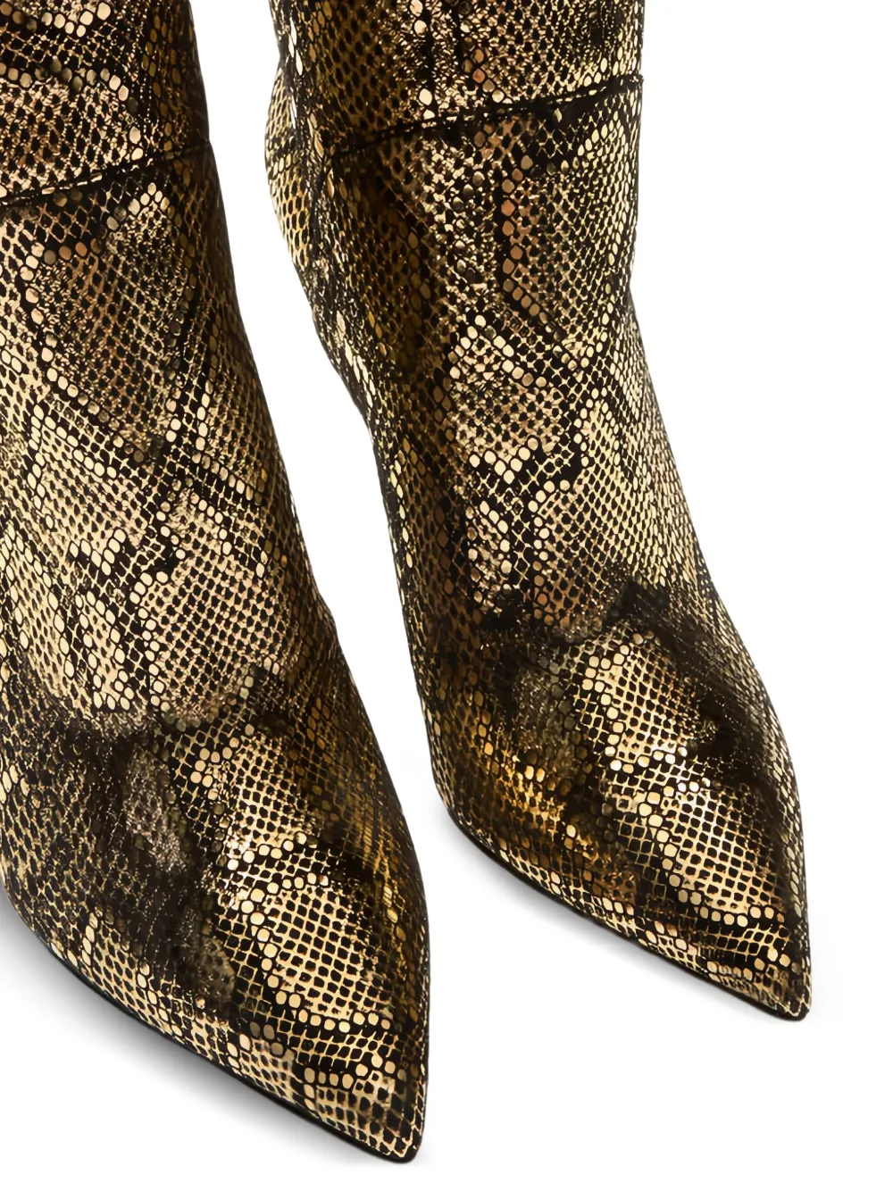 Casadei Blade Goldfinger Corsario overknee laarzen Goud