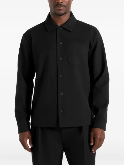 Manière De Voir Valentin in black tailored overshirt