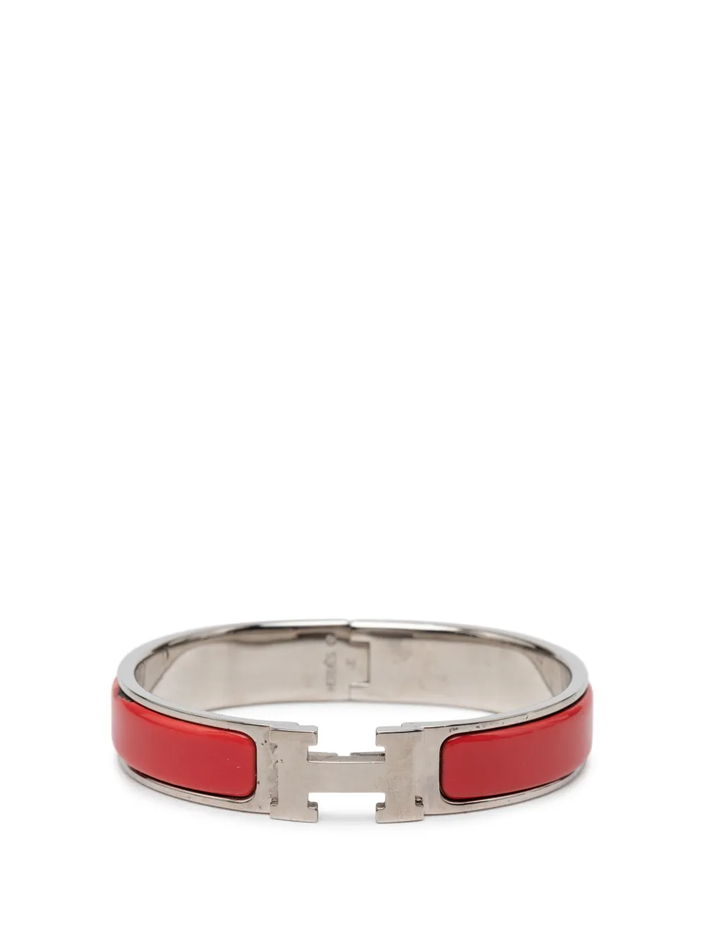 Hermès Pre-Owned 2000-2026 schmales Clic H PM Emaille-Armband - Rot