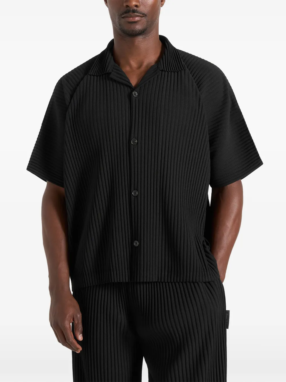 Manière De Voir Camicia Justin con pieghe - Nero