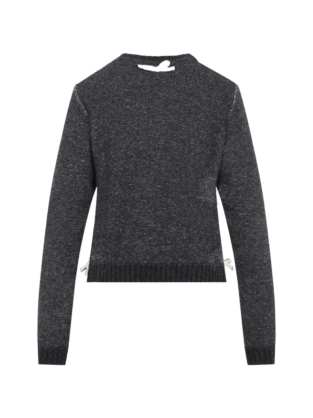 Moschino Trui verfraaid met strik en argyle patroon Grijs