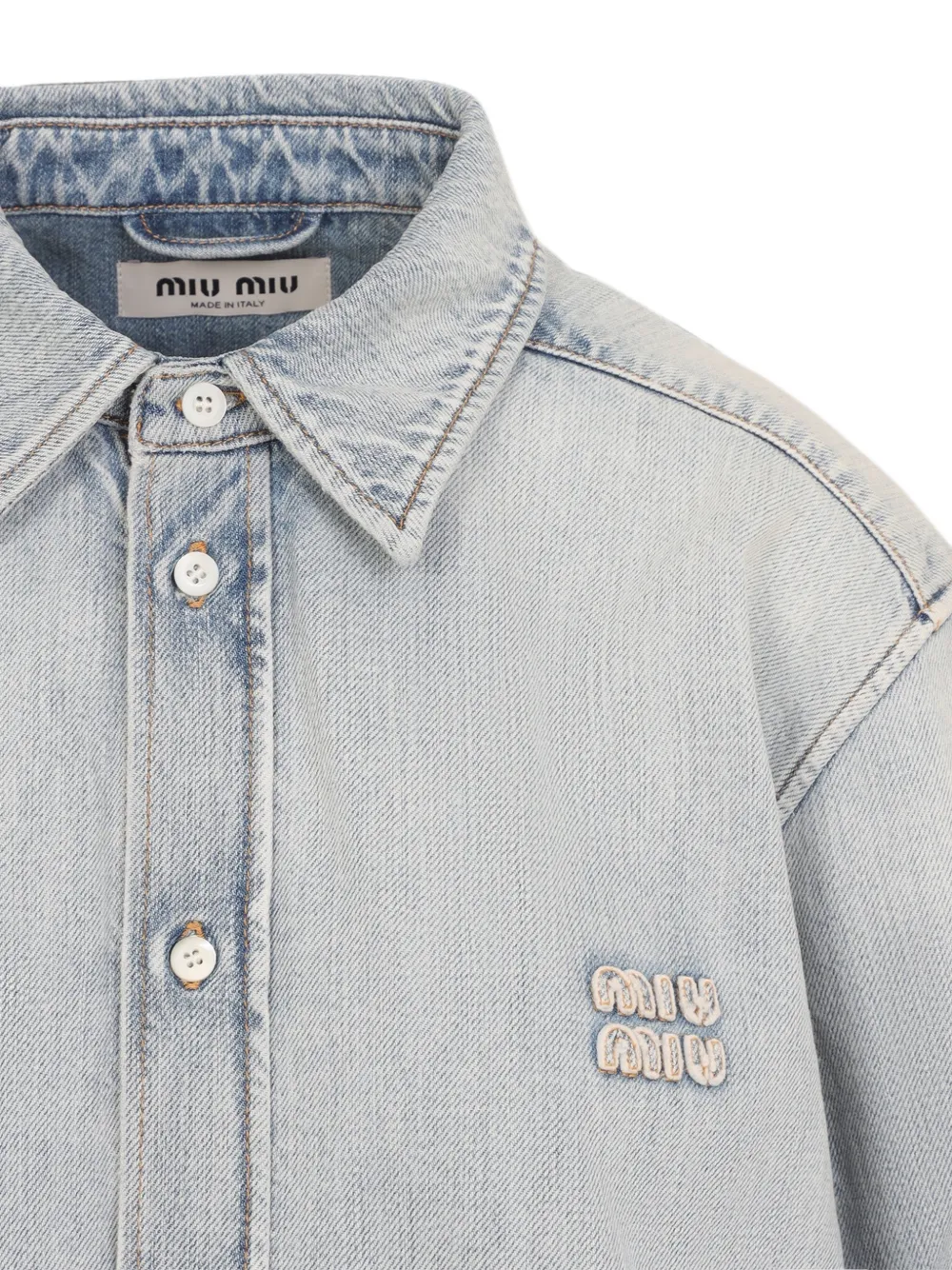 Miu Denim blouse Blauw