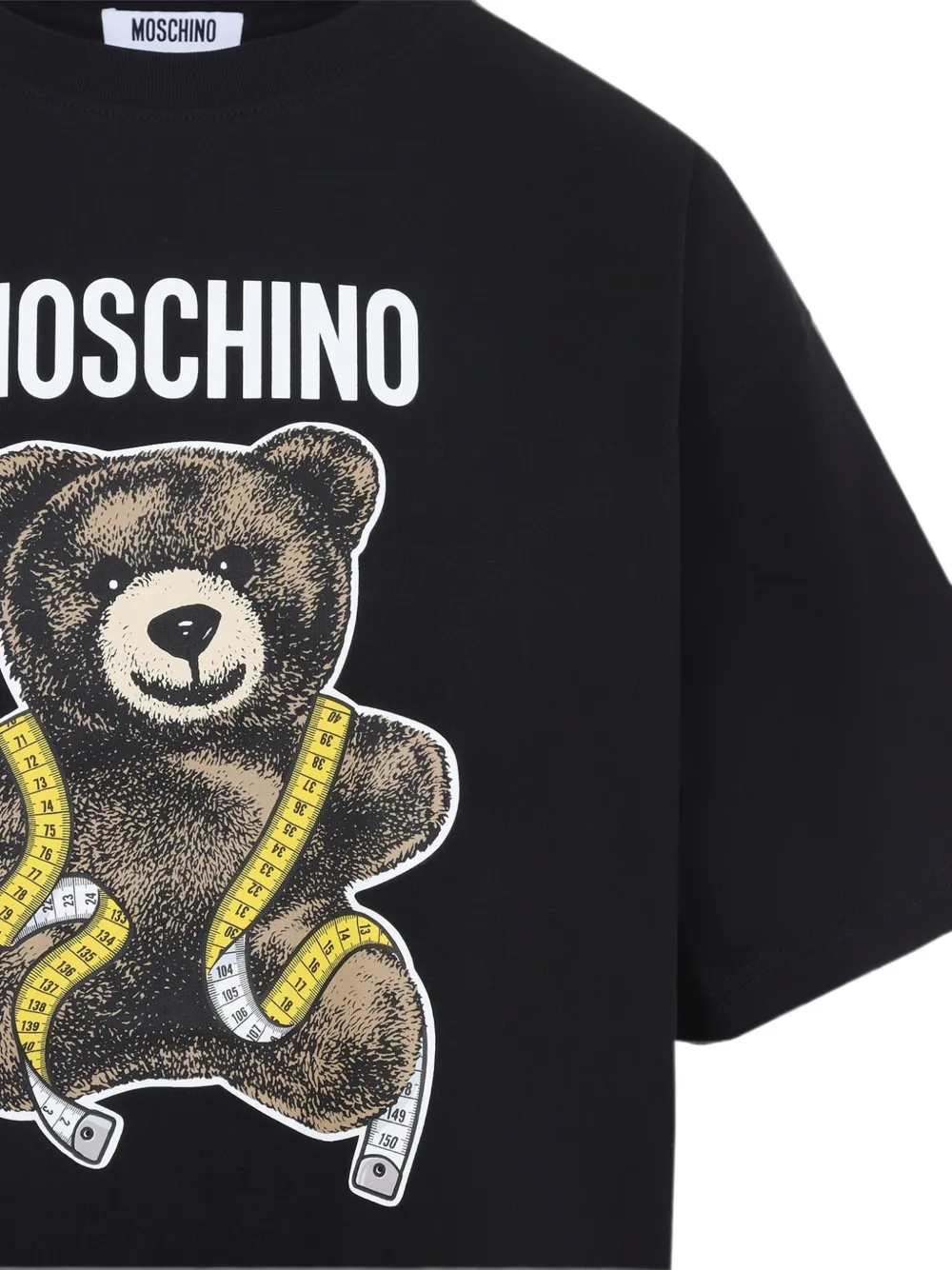 Moschino T-shirt met logo Zwart