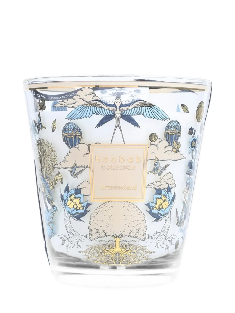 Baobab Collection Tomorrowland graphic-print candle - Bianco