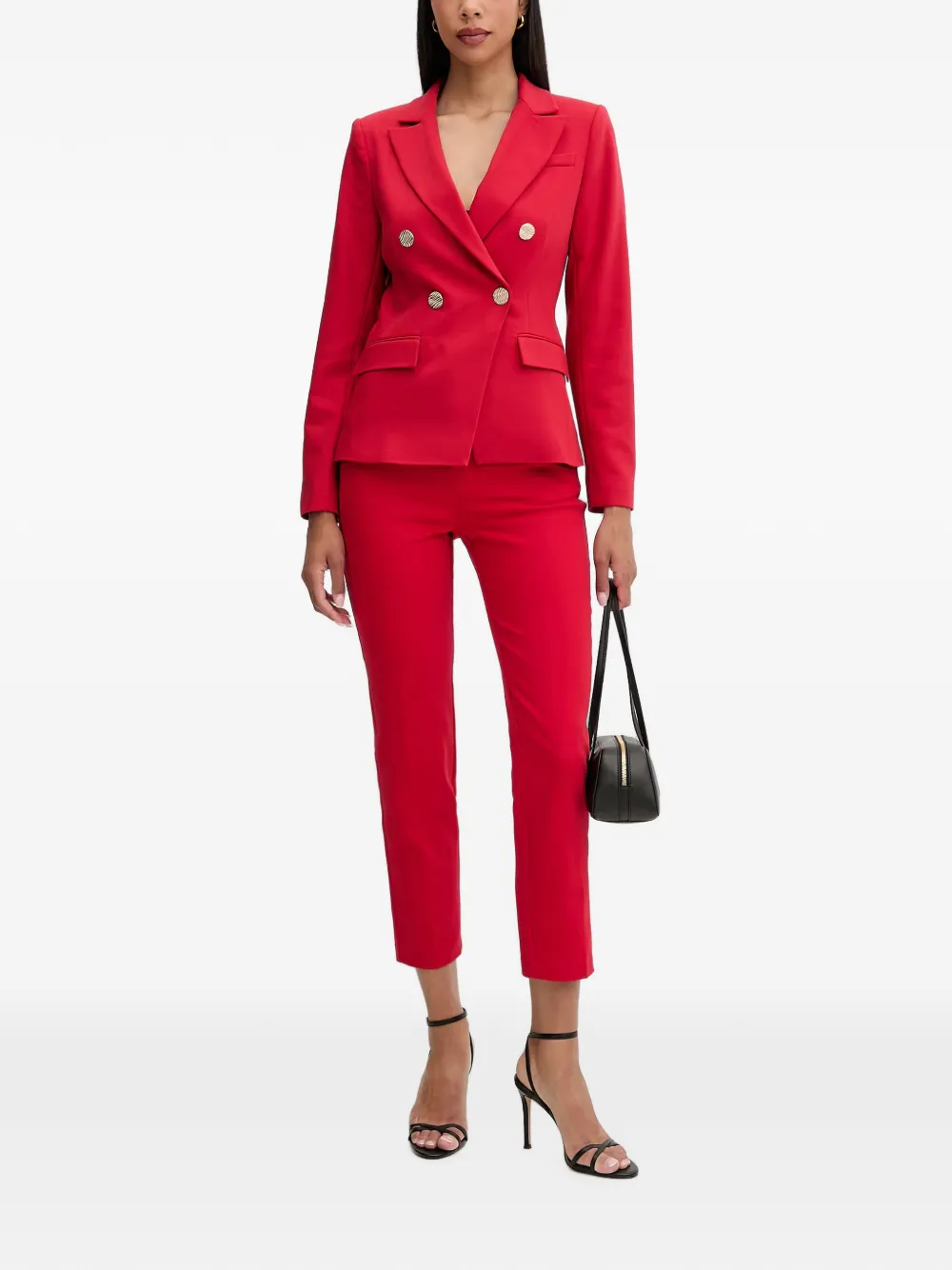 Morgan Blazer met dubbele rij knopen Rood