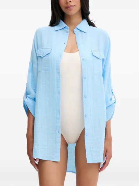 Melissa Odabash camisa con bolsillo en el pecho