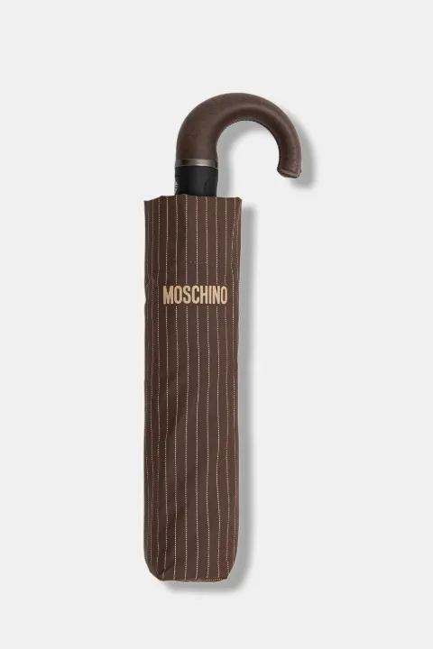Moschino pinstripe-print logo-print umbrella