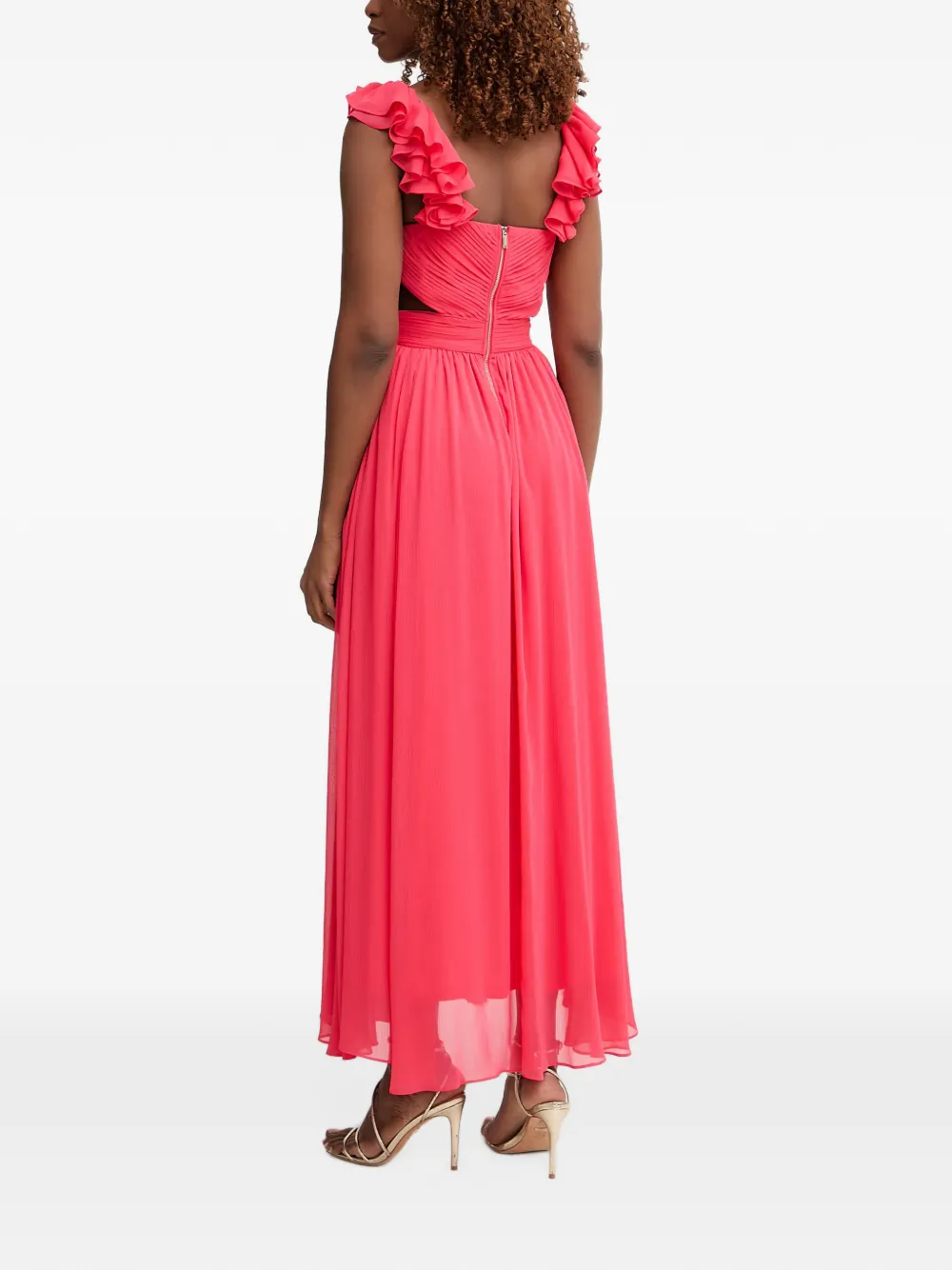 Morgan Uitgesneden maxi-jurk Roze