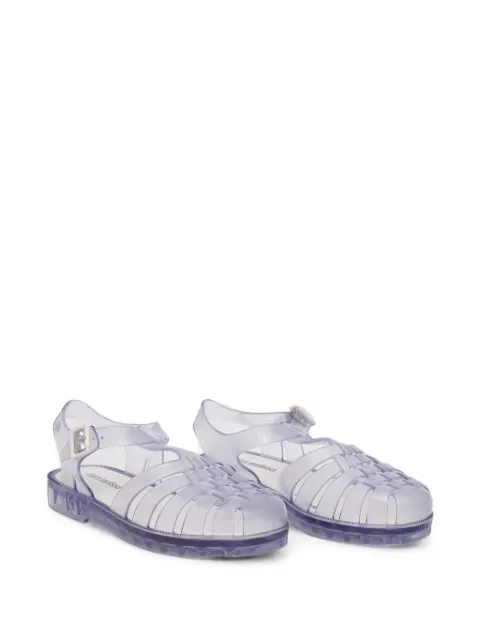 Mini Melissa Possession cage-style buckled sandals