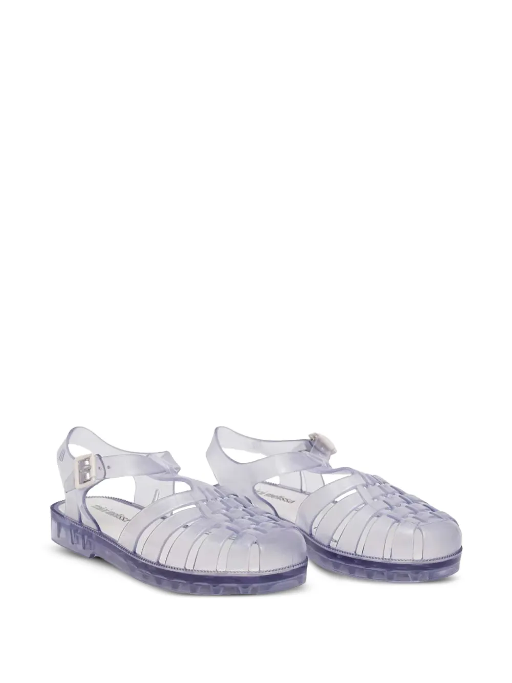 Mini Melissa Possession cage-style buckled sandals - Bianco