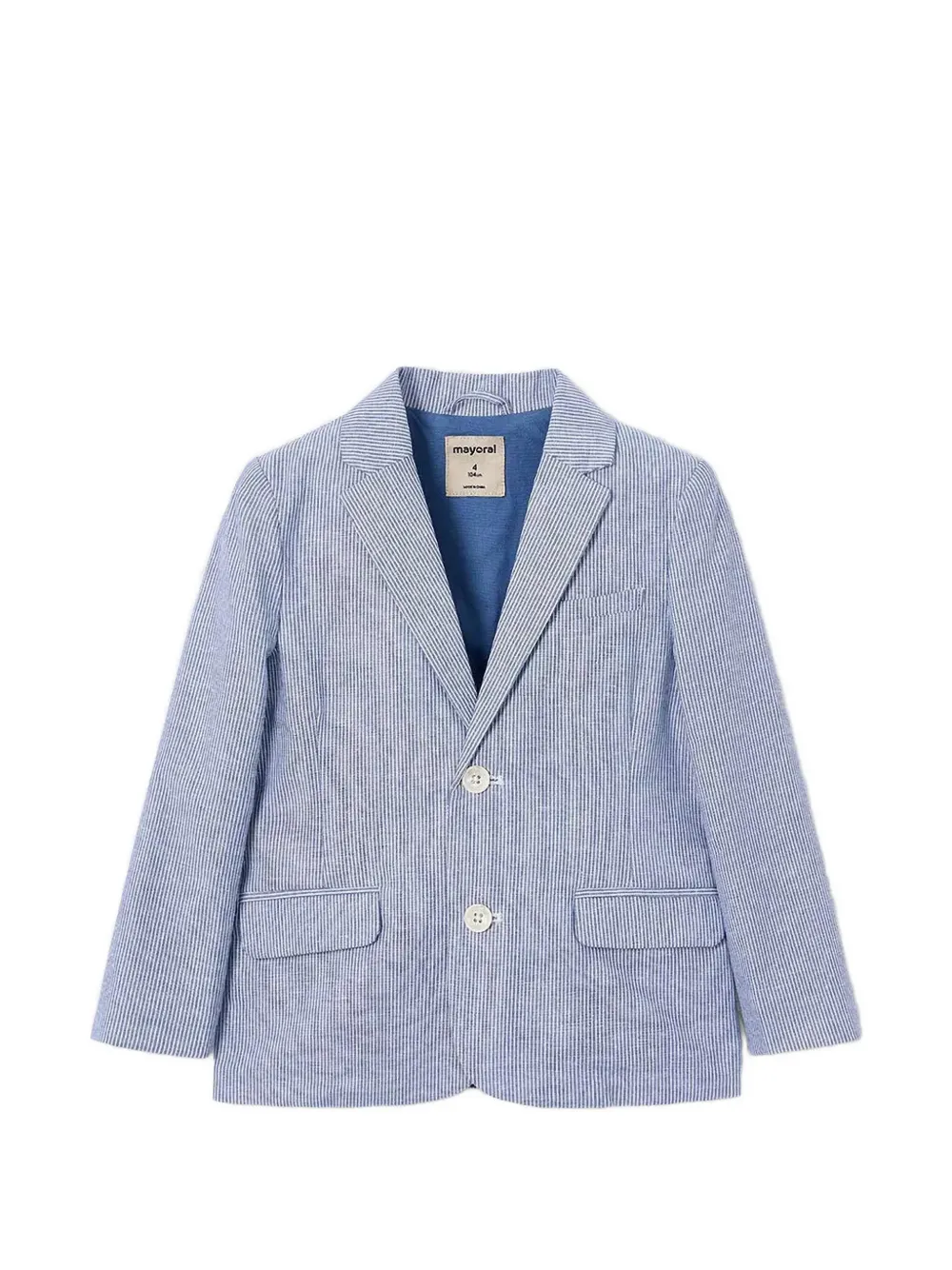 Mayoral striped seersucker blazer - Blu
