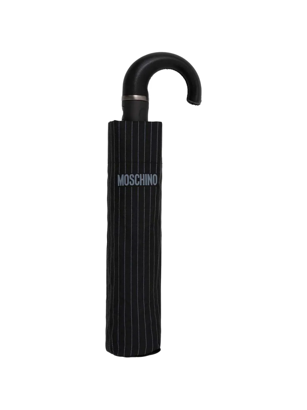 Moschino pinstripe-print umbrella - Schwarz