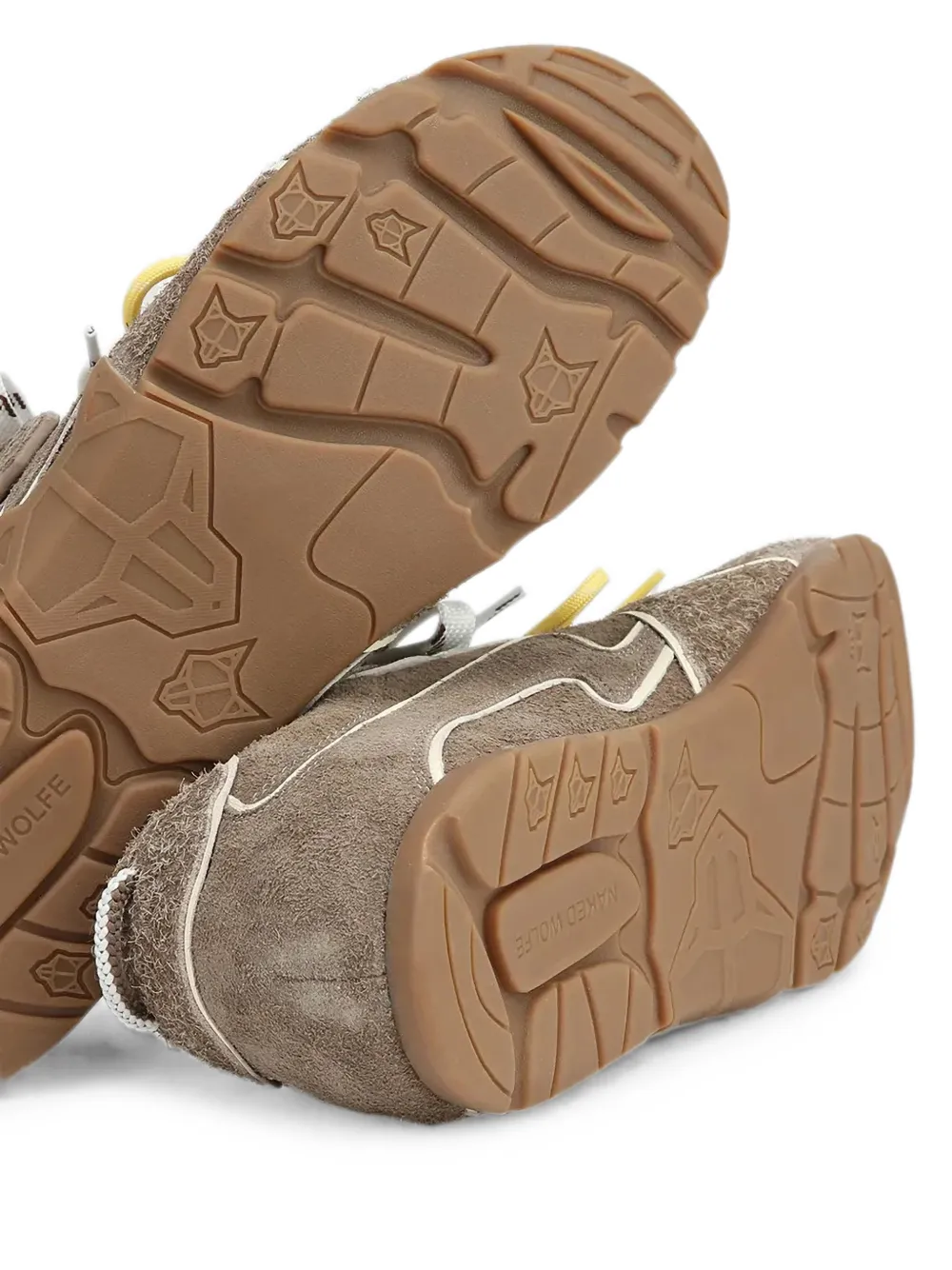 NAKED WOLFE Ace logo-patch paneled sneakers Bruin