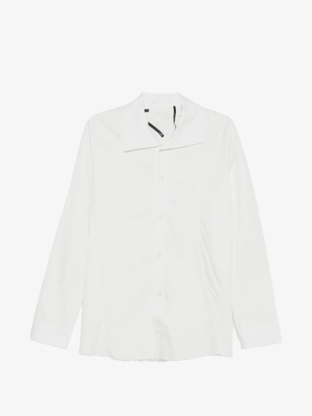 Leon Emanuel Blanck high-collar raw-edge shirt | White | Image 1