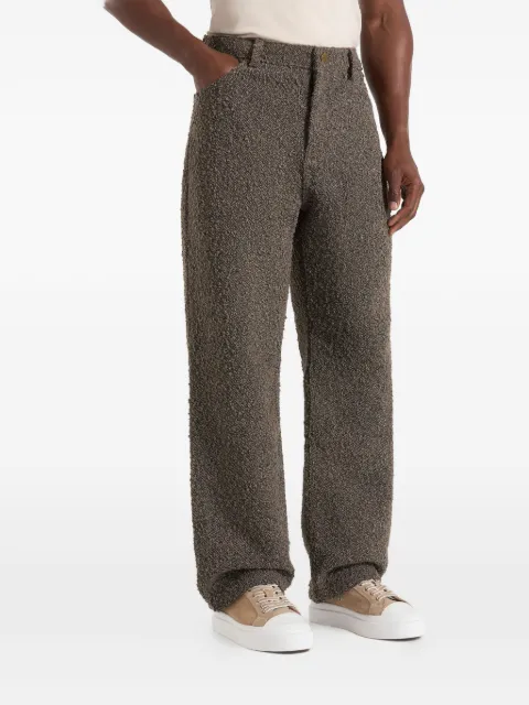 Manière De Voir Arnault in brown boucle relaxed-fit jeans