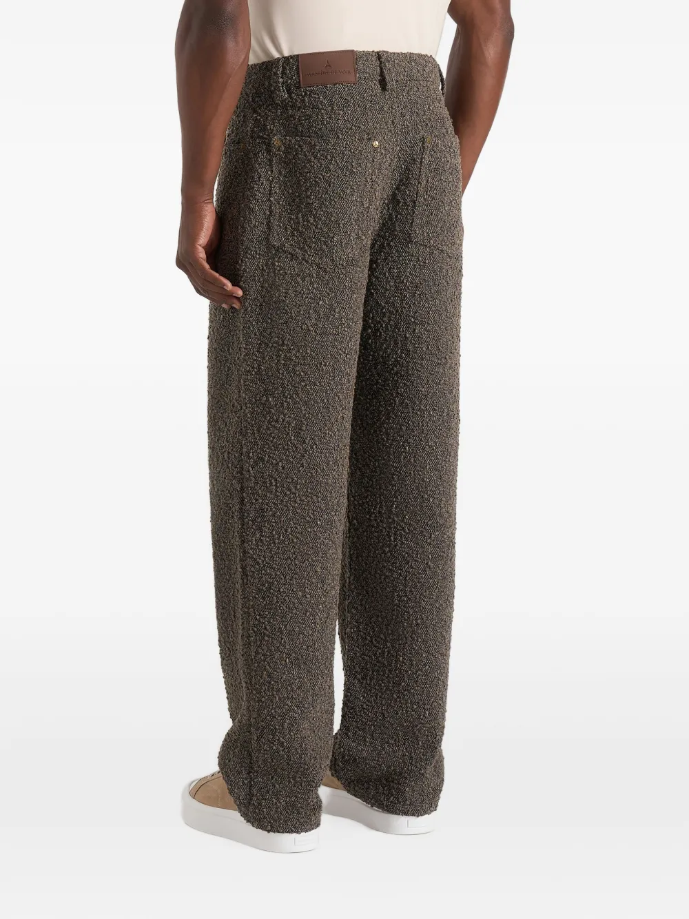 Manière De Voir Arnault bouclé ruimvallende jeans Bruin