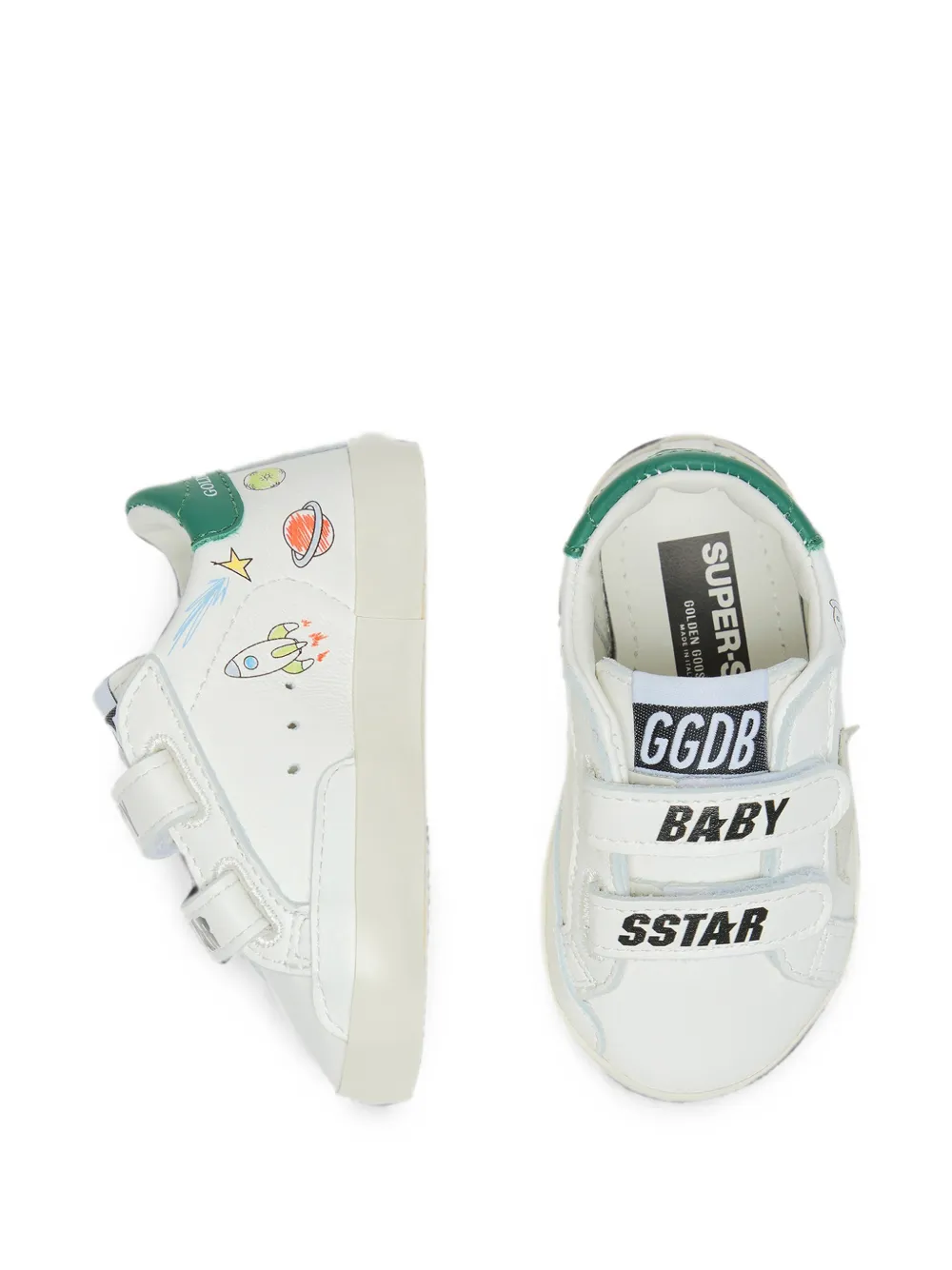 Golden Goose Kids Baby School sneakers Wit
