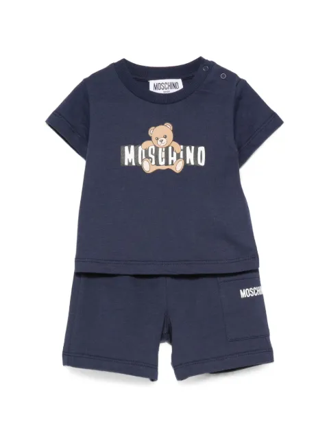 Moschino Kids Teddy Bear logo-print shorts (set of two)