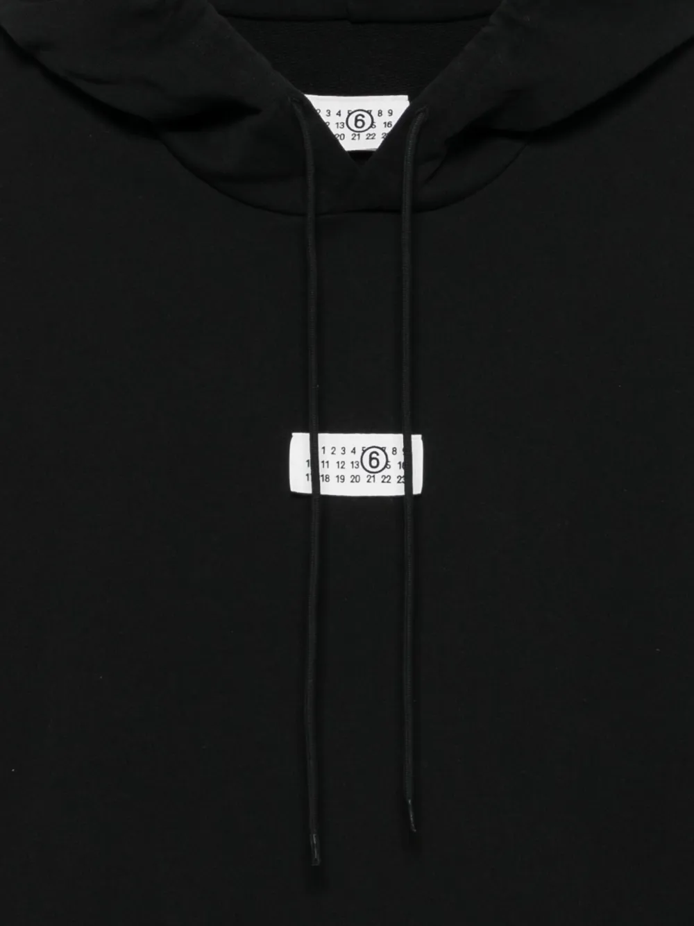Maison Margiela Hoodie met logopatch Zwart
