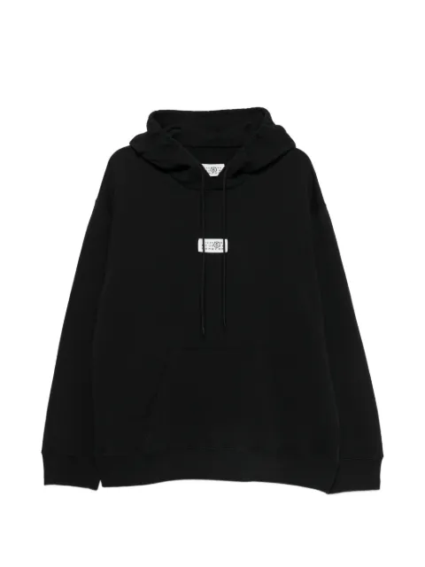 Maison Margiela logo-patch pouch-pocket hoodie