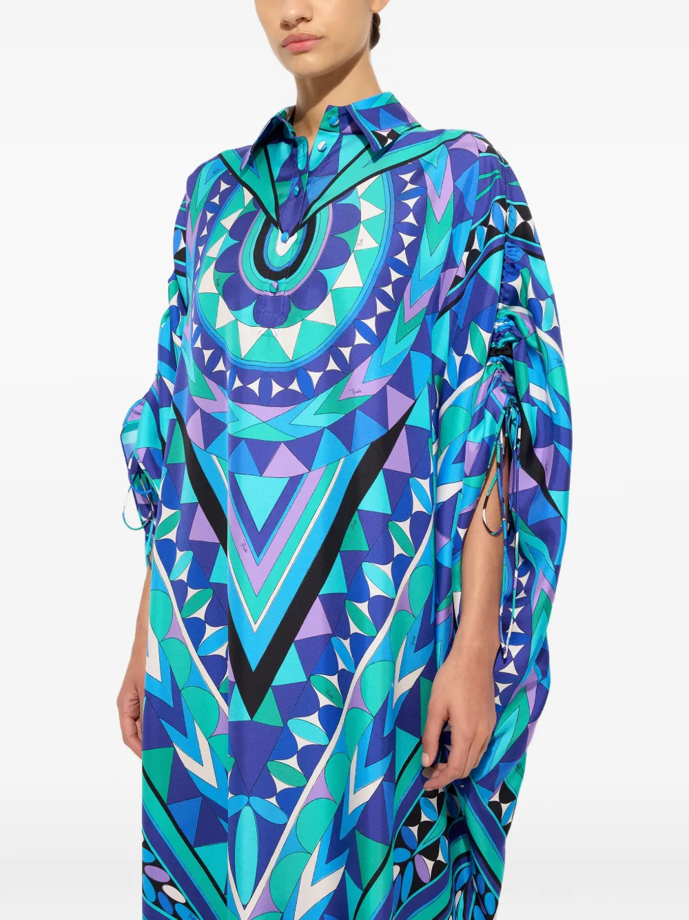 PUCCI Tuniek met Manuba-print Blauw