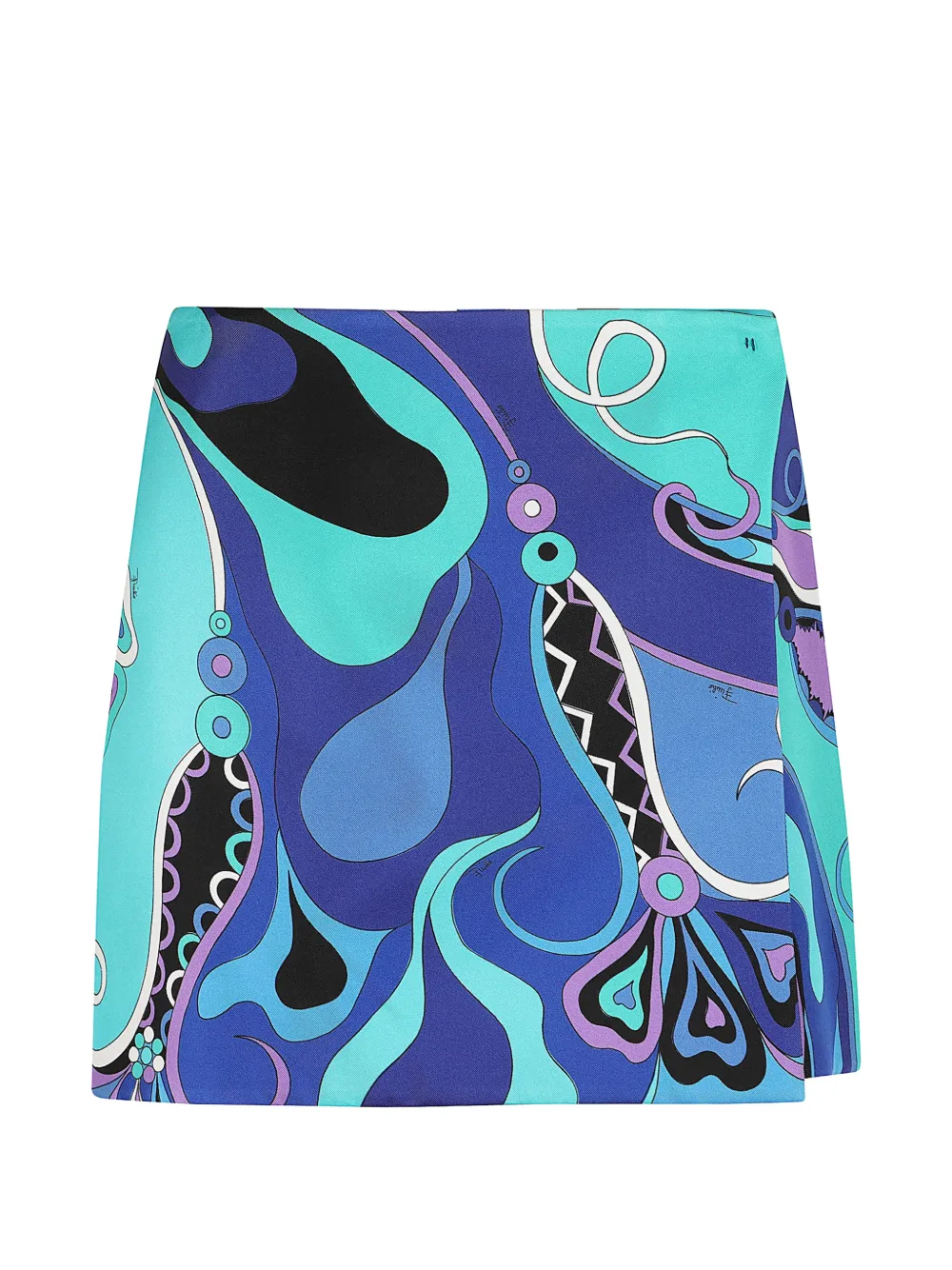 PUCCI minijupe à imprimé abstrait - Bleu