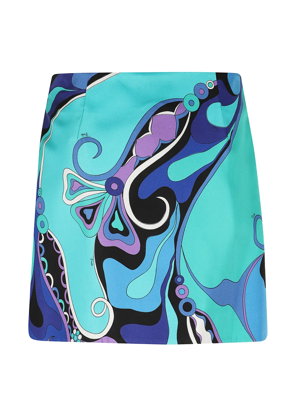  Pucci Abstract-print Mini Skirt - Azul 
