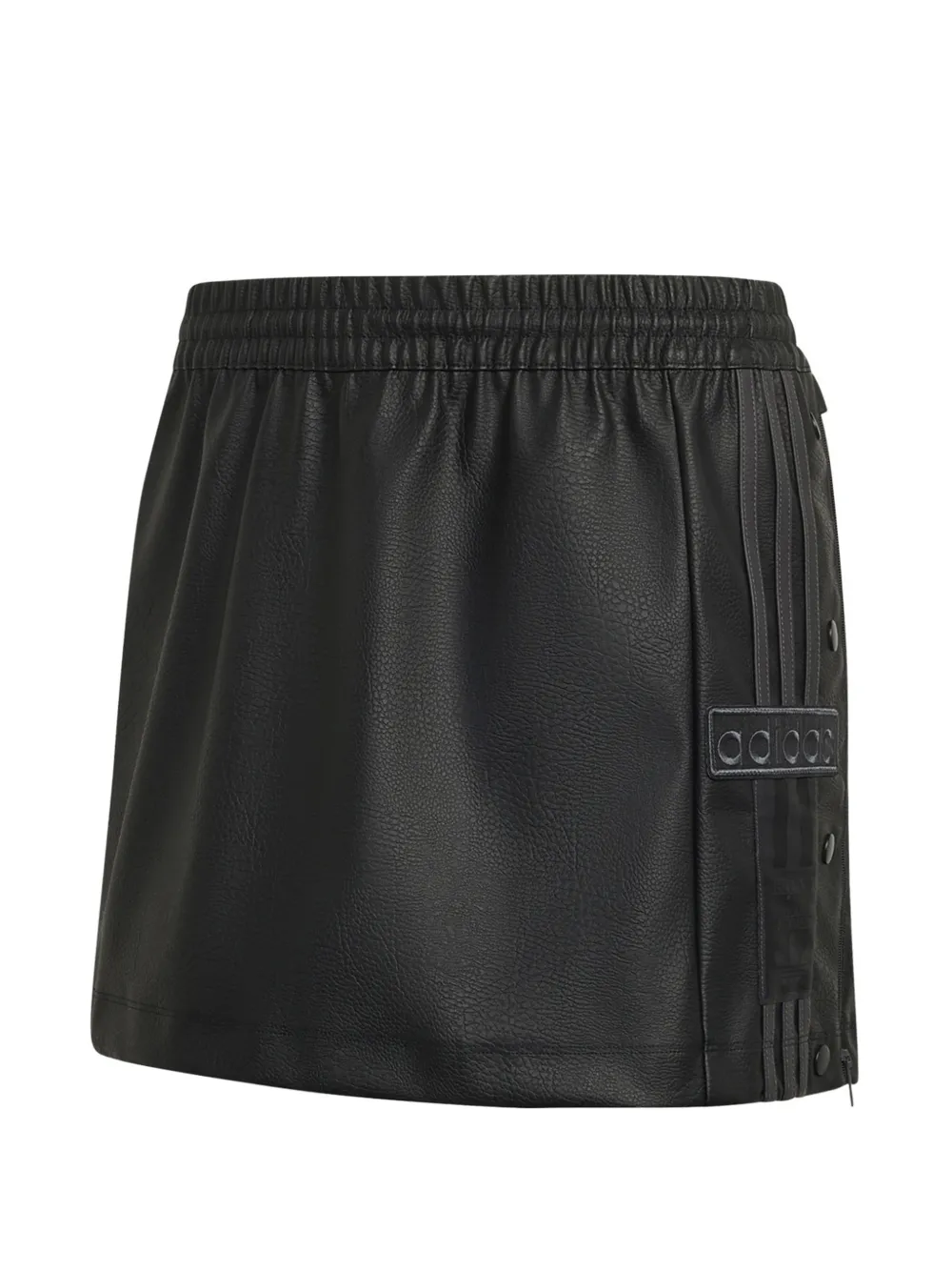 Adidas Originals Adibreak Logo-patch 3-stripes Mini Skirt In Black