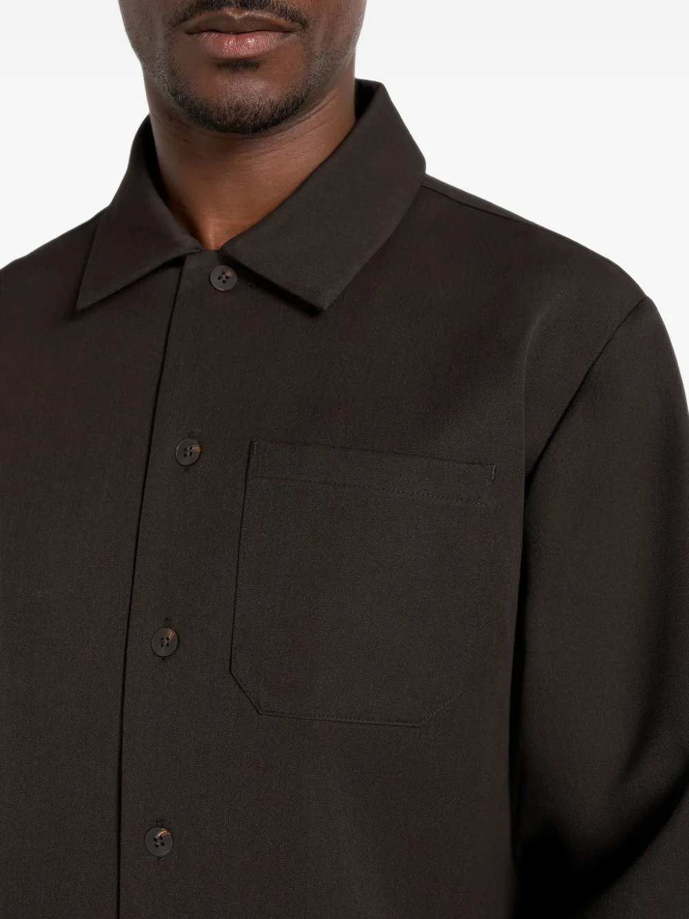 Manière De Voir Valentino getailleerd shirtjack Bruin
