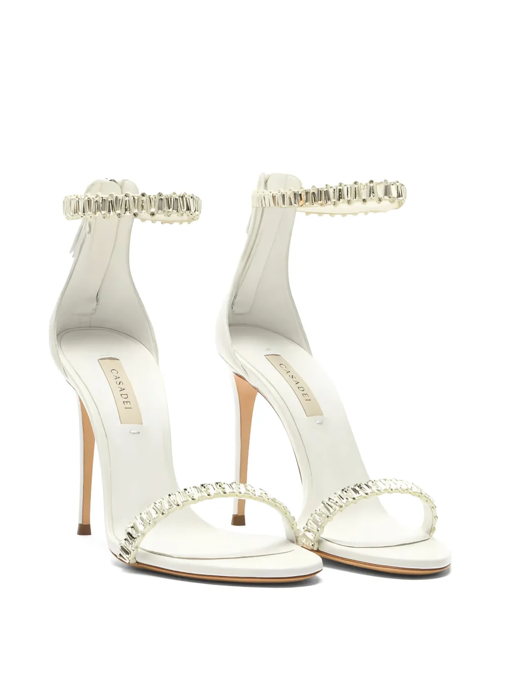 Casadei Julia Heaven sandalen verfraaid met kristallen Wit