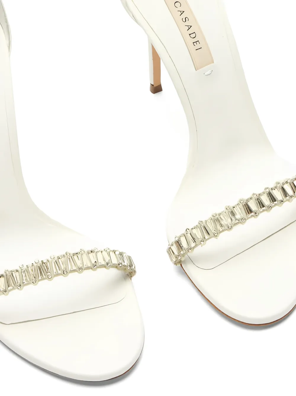 Casadei Julia Heaven sandalen verfraaid met kristallen Wit