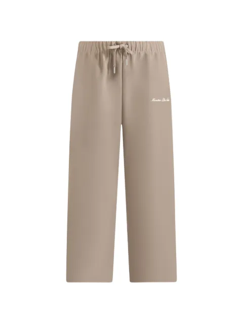 Manière De Voir Signature piped track pants - taupe