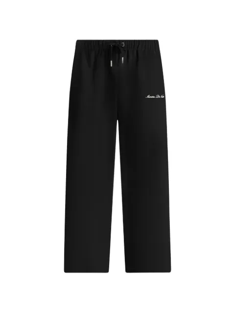 Manière De Voir Signature piped track pants - black